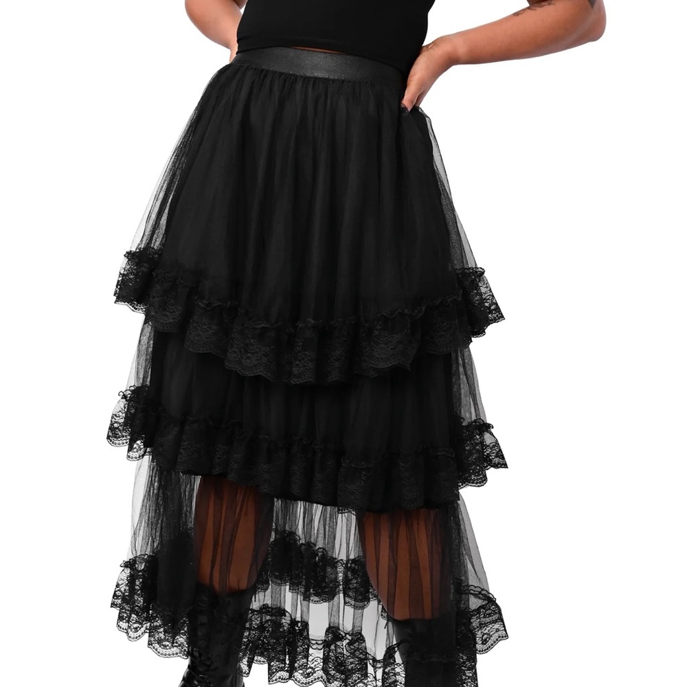 Foxblood Evelyn maxi skirt